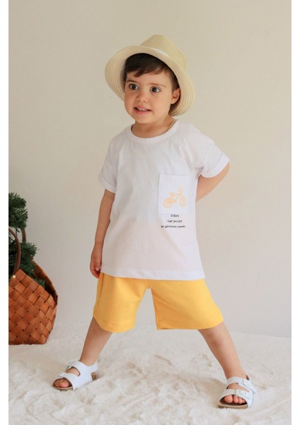 Unisex Oversize Yazlık Şortlu Basic Takım