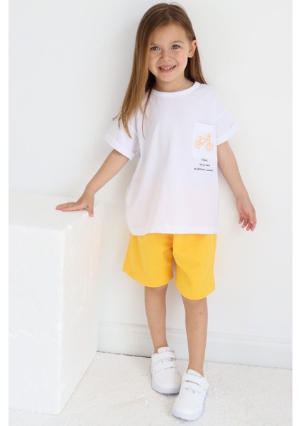 Unisex Oversize Yazlık Şortlu Basic Takım