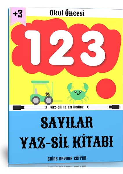 Okul Öncesi Sayılar Yaz Sil Kitabı