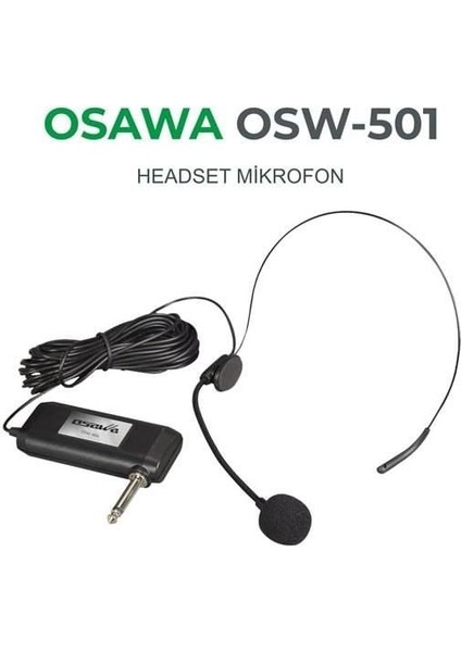 OSW-501 Kafa Mikrofonu Kablolu