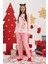 Nbb Pembe Double Heart Pattern Pijama Takımı 1