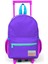 Minik Yuva Çekçekli Sırt Çantası Mor Renk Detaylı Iki Bölmeli 24034 3
