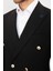 Slim Fit Bırdeye Kruvaze Takım Elbıse Siyah 2