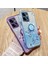 Xiaomi Redmi Note 12 4g Kickstand Case Glitter Gradient Rhinestone Çiçek Telefon Kapağı Tpu Elektrokaplama Kılıfı (Yurt Dışından) 5