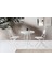 Ferforje Katlanır 1 Masa 4 Sandalye Balkon Takımı Beyaz 60CM 3