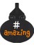 Amazıng Siyah Charm Ayakkabı Aksesuarı 1