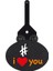 I Love You Siyah Charm Ayakkabı Aksesuarı 2