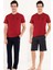 Erkek Bordo Kutulu Çeyiz Damat Pijama Takım 3'Lü 12005 4
