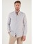 Desenli Pamuk Karışımlı Düğmeli Yaka Uzun Kollu Slim Fit Gömlek Erkek Gömlek CF23S7496 3