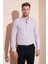 Desenli Pamuk Karışımlı Düğmeli Yaka Uzun Kollu Slim Fit Gömlek Erkek Gömlek CF23S7496 4