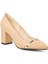 PC-51203 Krem Kadın Topuklu Ayakkabı 1