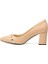 PC-51203 Krem Kadın Topuklu Ayakkabı 3