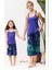 CATHERINE'S-1261-KIZ Çocuk Ince Askılı Pijama Takımı-Mor 1