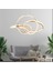 Pireal Tekli Gold Ledli Modern Koridor, Yatak Odası Salon Sarkıt LED Avize 1