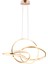 Pireal Tekli Gold Ledli Modern Koridor, Yatak Odası Salon Sarkıt LED Avize 2