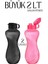 24+4adet 2 Lt Büyük Sporcu Matarası 2 Renk Gallon Fitness 718456 1