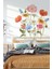 Rengarenk Watercolor Vahşi Çiçekler Modern Duvar Sticker 2