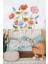 Rengarenk Watercolor Vahşi Çiçekler Modern Duvar Sticker 3
