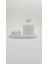 Zbdesingart Oval Sunumluk Çizgili Iskandinav Vazo Tealight Set 2