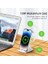 Çift Bobinli 15W Super Şarj 3in1 Masaüstü Telefon Şarjı Kulaklık Saat Şarjı Iphone Şarj Stand 5