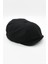 Erkek Ingiliz Stili Yün Şapka Siyah Kasket 1