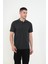 Baba Yakalı Cepli Desenli Model Klasik Kesim T-Shirt 2