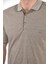 Baba Yakalı Cepli Desenli Model Klasik Kesim T-Shirt 4