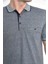 Baba Yakalı Cepli Desenli Model Klasik Kesim T-Shirt 1