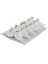 12 Adet 5X3CM Strafor Kuş Güvercin Simli 1