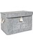 Keçe Kapaklı Mini Kutu Katlanabilir Saklama Kutusu Baskılı Çok Amaçlı Kutu 35 x 24 x 24 cm 1
