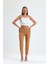 Pantolon - Bilekte Atlas Kumas Pantolon | PNT19003 Camel 3
