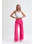 Süs Dikişli Hürrem Kumaş Bol Paça Pantolon | PNT34239 Pembe 4