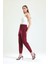 Beli ve Paçaları Lastikli Süet Pantolon | PNT33895 Bordo 3