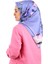 Lila Floral Twill Ipek Eşarp 2