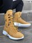 BA0600 Bağcıklı Camel Sarı Boksör Unisex Spor Postal Bot 1