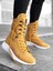 BA0600 Bağcıklı Camel Sarı Boksör Unisex Spor Postal Bot 3