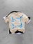 Baskılı Oversize T-Shirt Krem 1