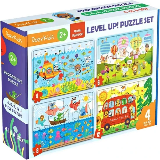 Doerkids Kademeli Ilerleyen Taşıtlar Puzzle