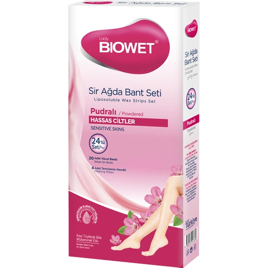 Lady Biowet Sir Ağda Bant Seti 24'lü - Pudralı