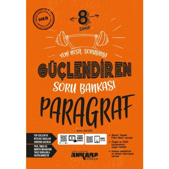 Ankara Yayıncılık 8.Sınıf  LGS Güçlendiren Paragraf Soru Bankası