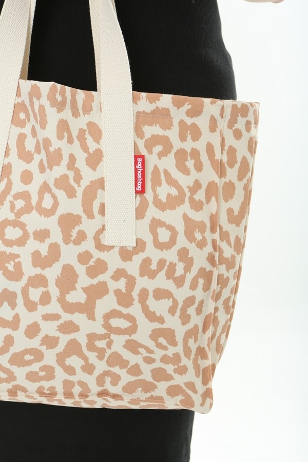 Baghashtag Soft Leopar Baskılı Bez Çanta görsel 6