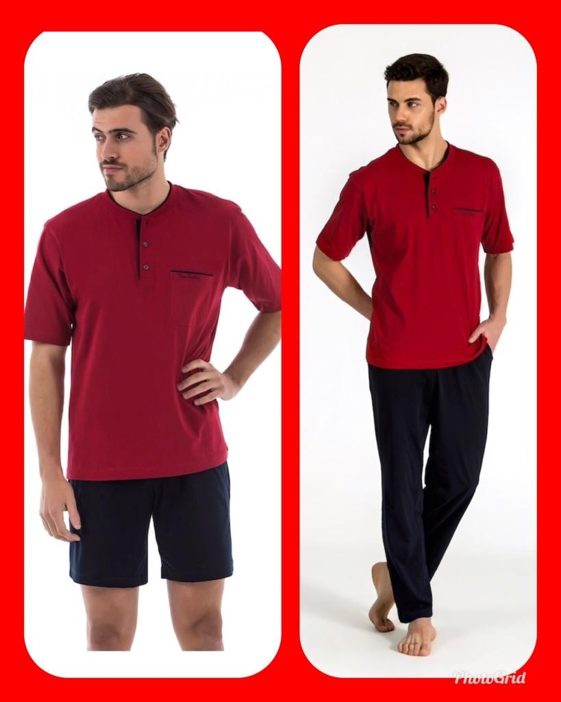 Pierre Cardin 5370 Pijama Şort 3 Lü Damat Çeyiz Seti görsel 6