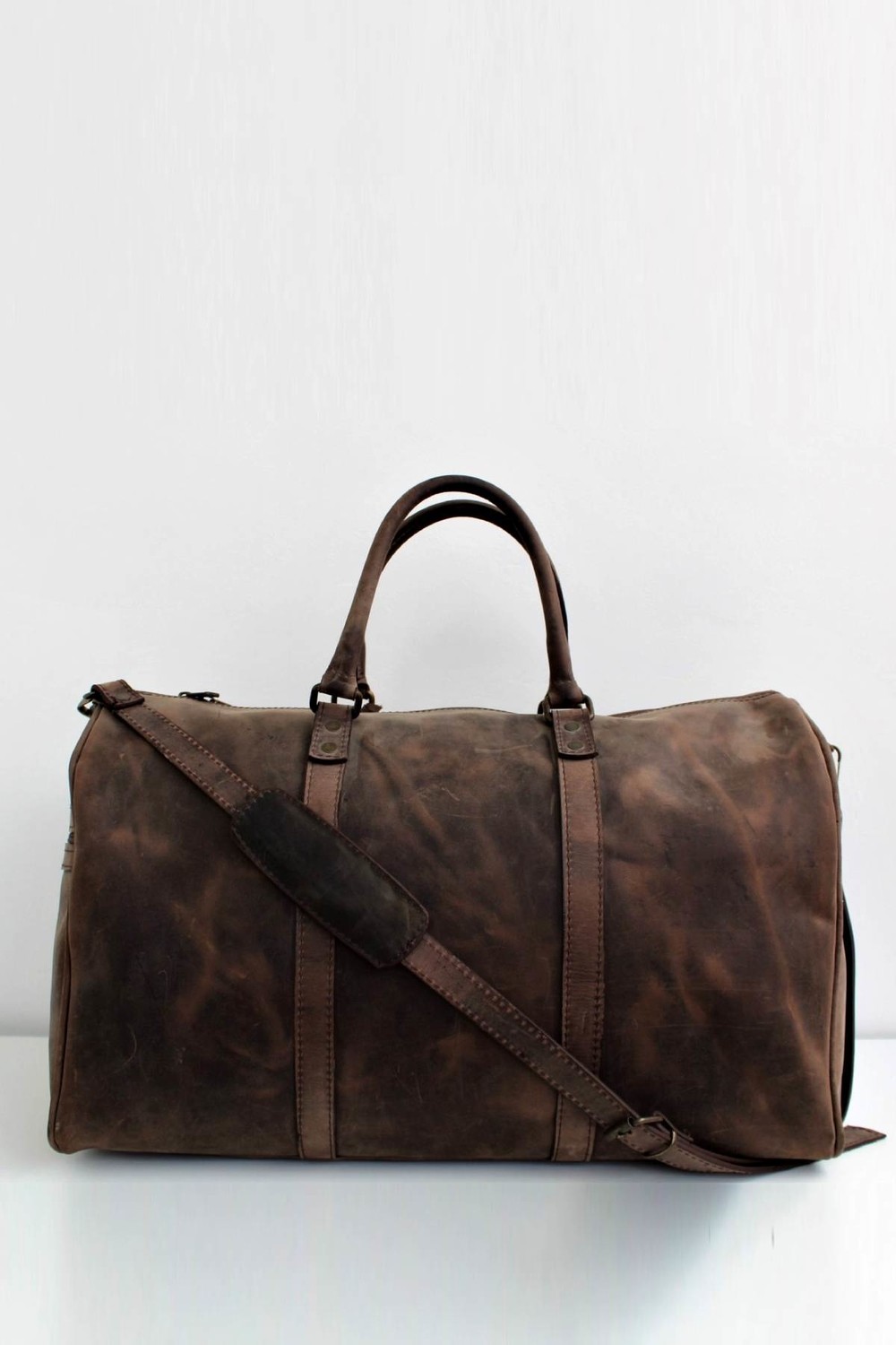 Lydos Bag Heron Retro Deri Seyahat Çantası görsel 2