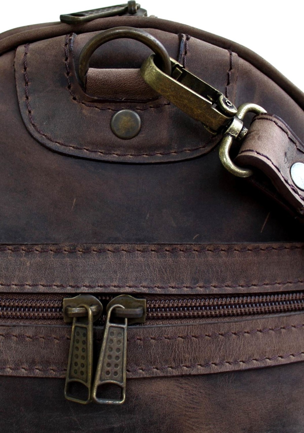 Lydos Bag Heron Retro Deri Seyahat Çantası görsel 4