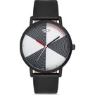 Aqua di Polo Unisex Siyah Deri Kordonlu Analog Kol Saati APWA028600