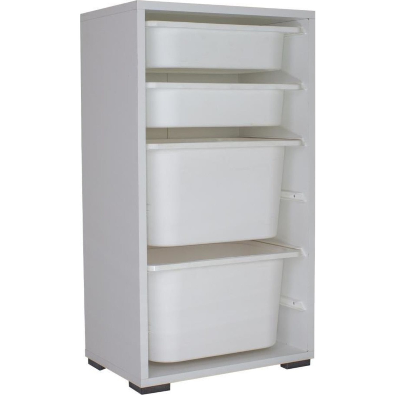 Kzy 2 Büyük 2 Küçük Beyaz Sepetli Oyuncak Dolabı Fiyatı