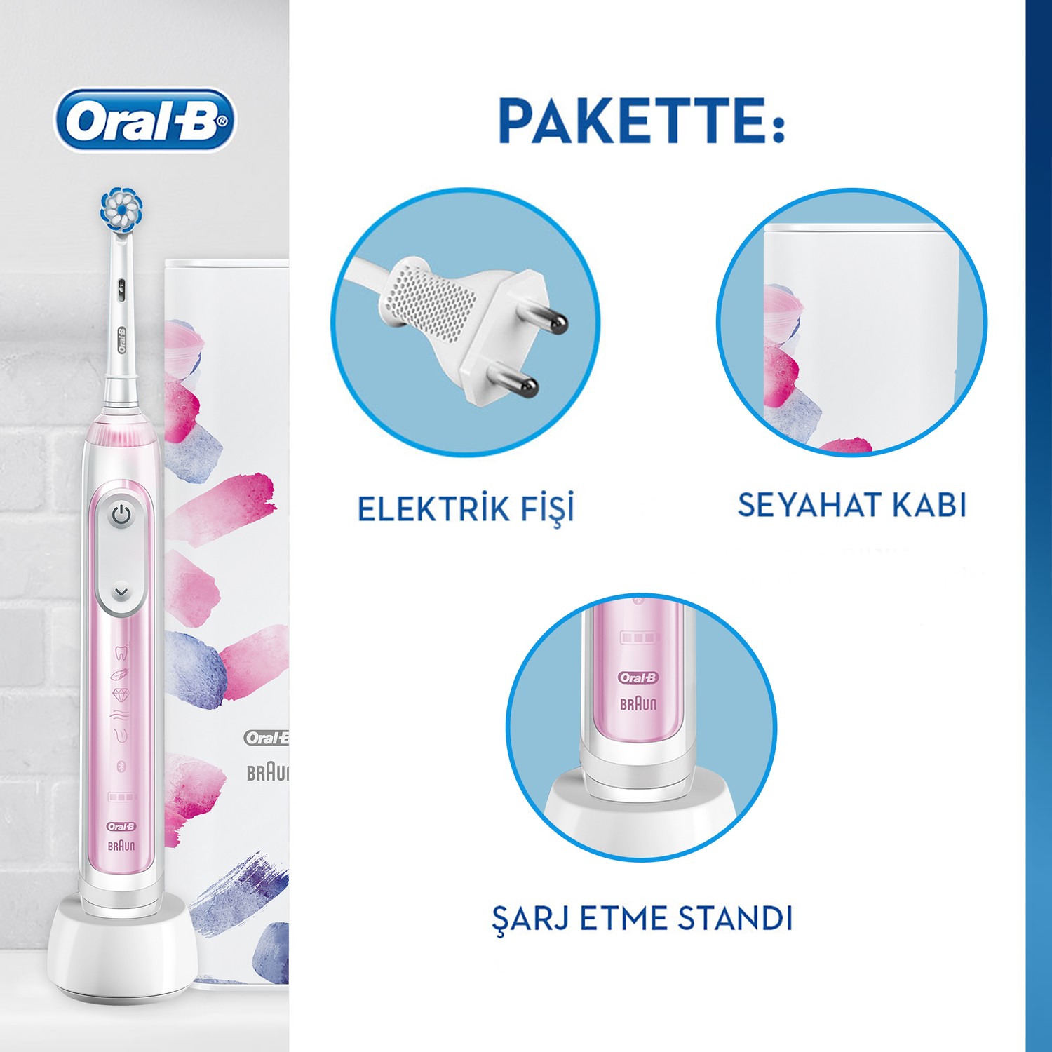 Oral-B Genius X AI Art Of Brushing Blush Pink Şarj Fiyatı