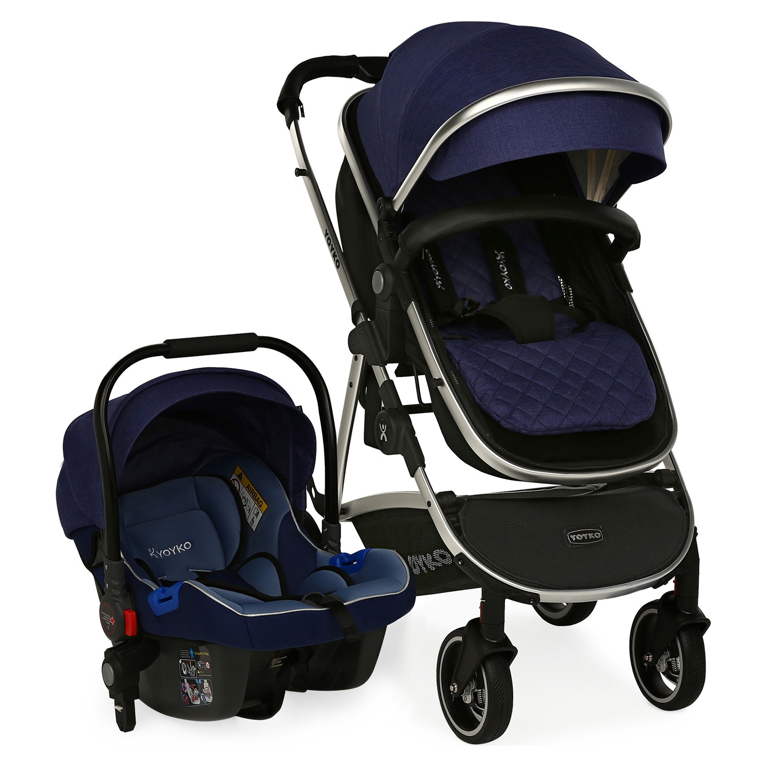 Yoyko City Seyahat Sistem Bebek Arabası 3 İn 1 Lacivert Fiyatı