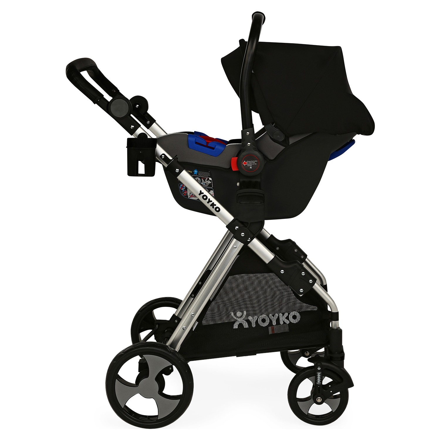 Yoyko Luxury Travel Sistem Bebek Arabası 3 in 1 Siyah Fiyatı