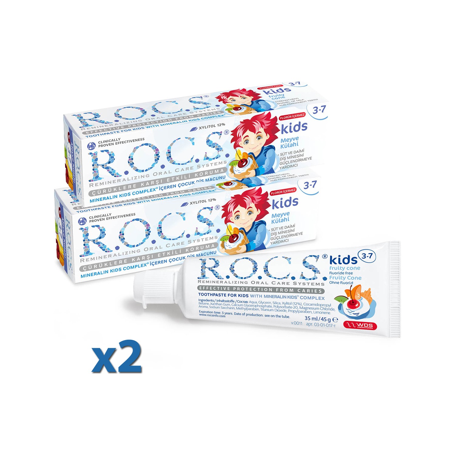 Rocs Kids Diş Macunu Meyve Florürsüz 45 gr x 2 Adet Fiyatı Rocs Kids Diş Macunu Meyve Florürsüz 45 gr x 2 Adet Fiyatı